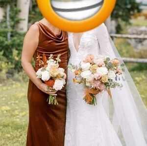 Velvet Terracotta Revelry Bridesmaid Dress